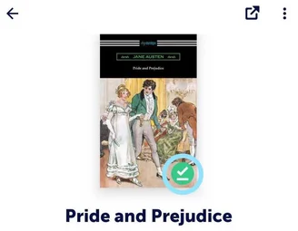 Glose ebook that is downloaded for offline reading.