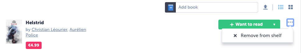 Delete a book on web.