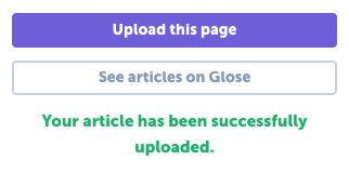 Upload a web page to Glose.